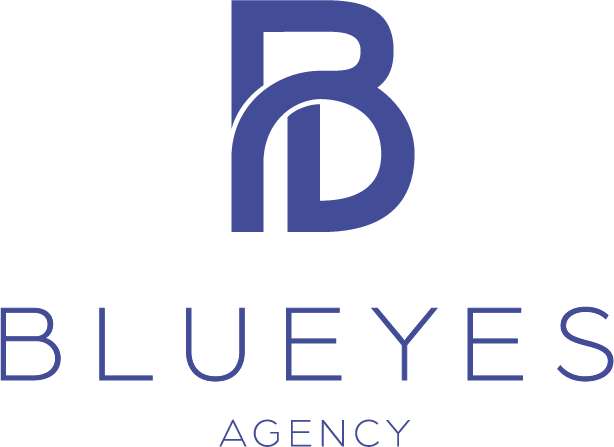logo blue eyes agency agence hotesse evenementiel